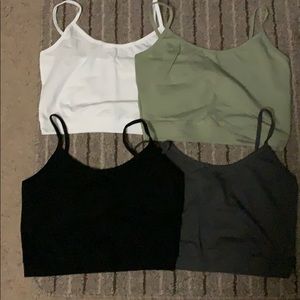 Set of Cami Crop Tops S NWOT